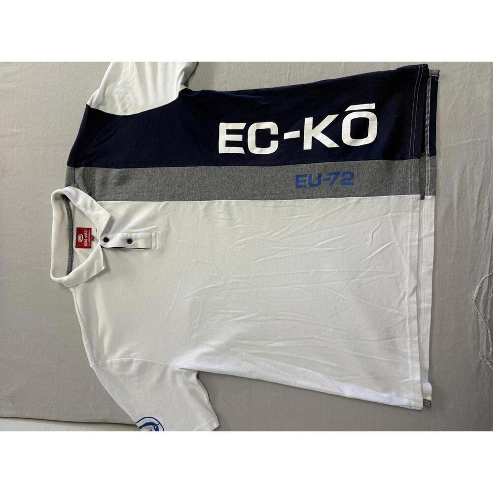Ecko Unltd Polo Rhino EU72 Side Stripe Polo World Famous 2XL